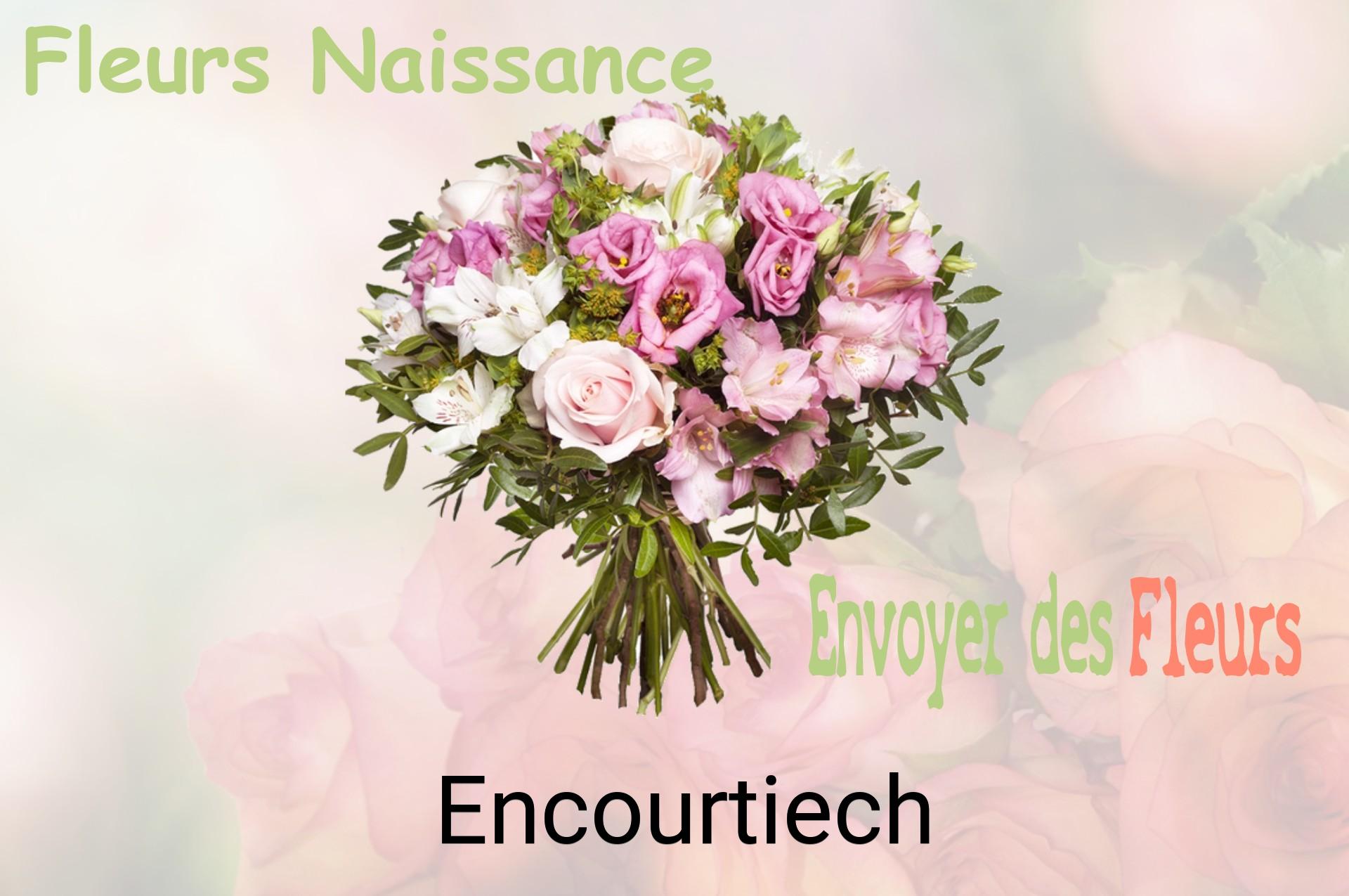 Bouquet de fleurs de naissance livré à Encourtiech